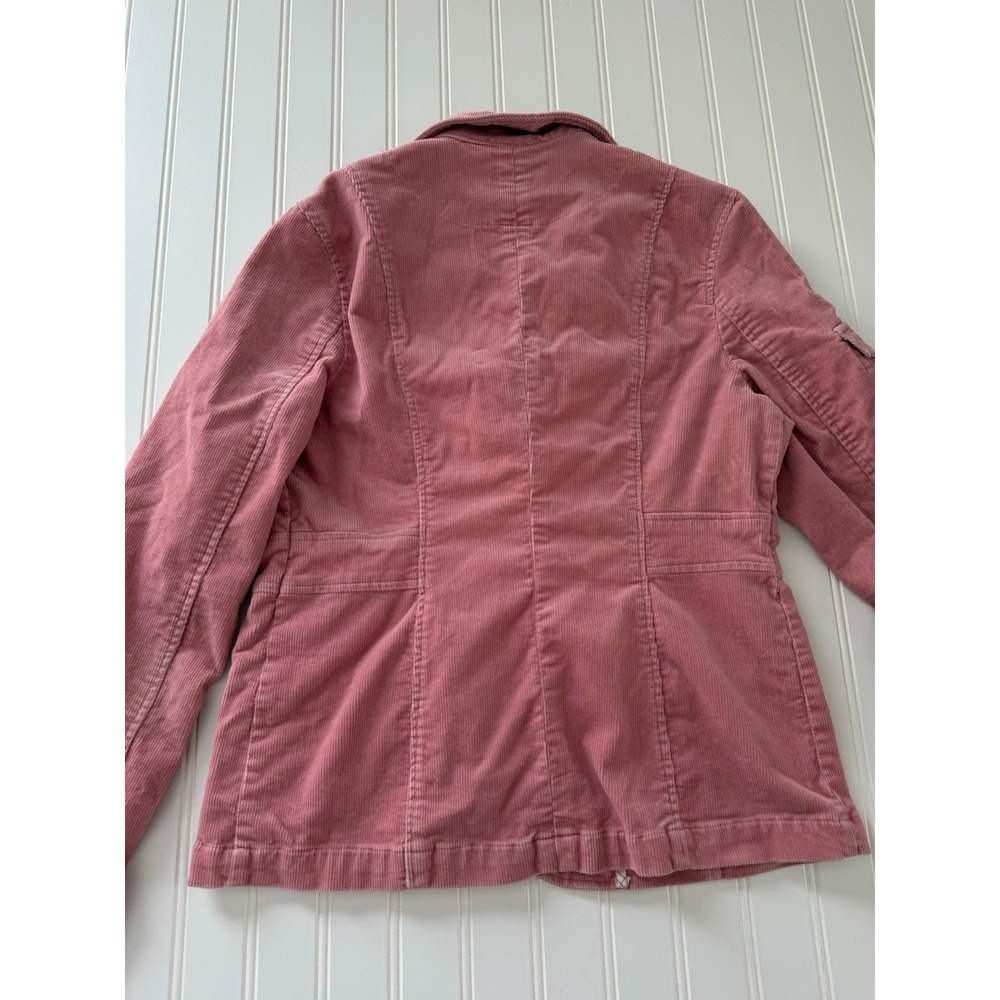 Y2K Roxy Pink Corduroy Blazer Jacket Women's Large 3 Button - Picture 9 of 10